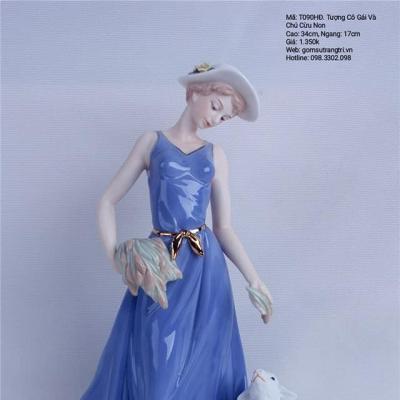 CẢNH TƯỢNG CÔ GÁI VÀ CHÚ CỪU NON